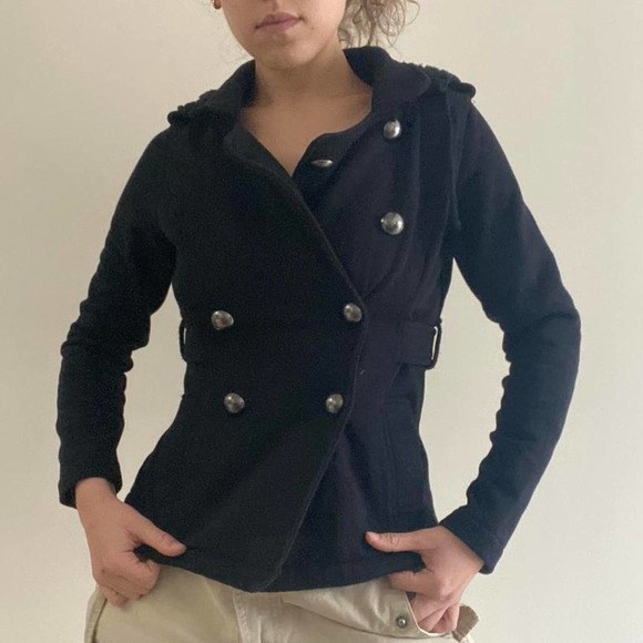 Black classic peacoat size XS - Picture 1 of 4
